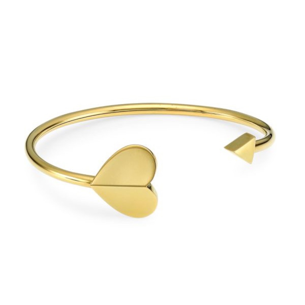 NWT Kate Spade Heritage Spade Flex Cuff Bracelet- Gold